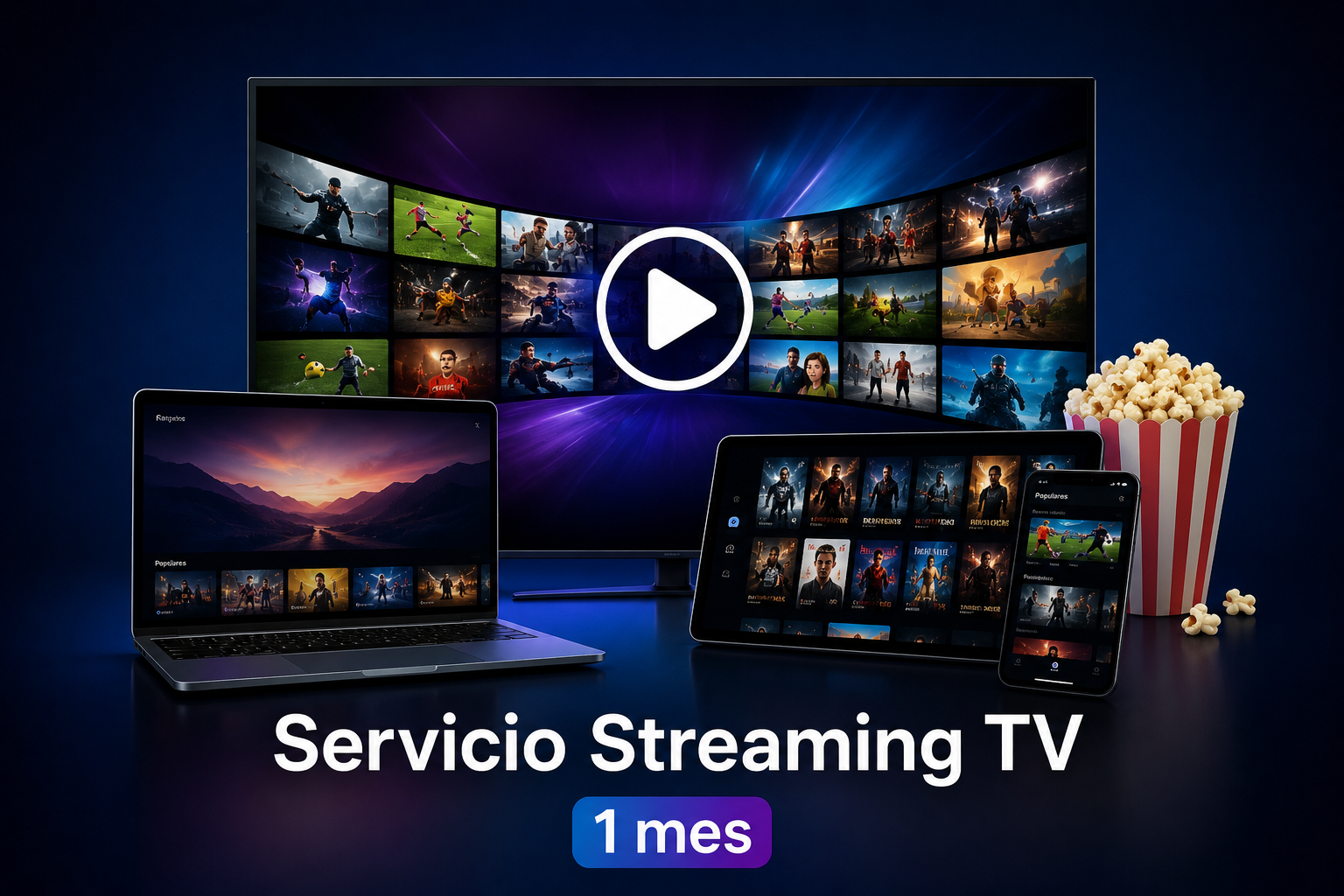 Servicio Streaming TV 1 mes